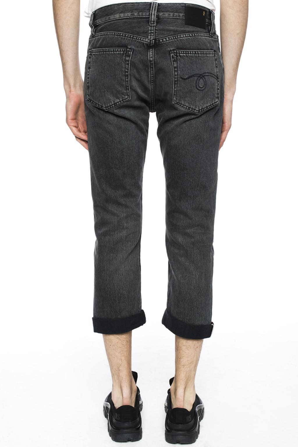 Grey Dropped crotch jeans R13 Vitkac GB